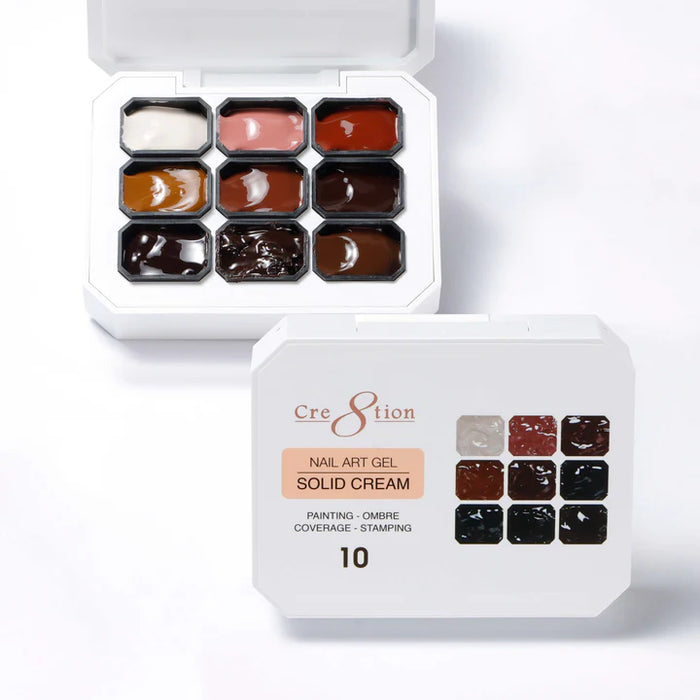 Cre8tion Nail Art Gel Solid Cream #10