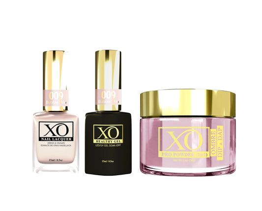 XO 4in1 Acrylic/Dipping Powder + Gel Polish + Nail Lacquer, 010