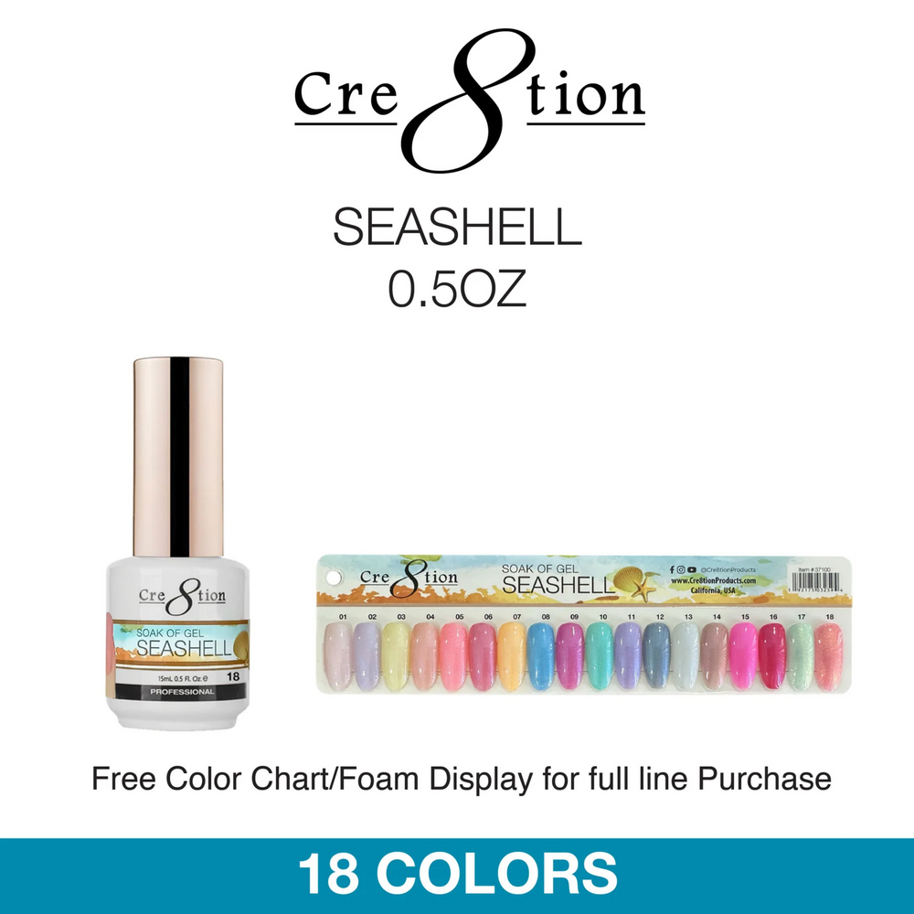 Cre8tion 0.5oz GEL SEASHELL Collection 000
