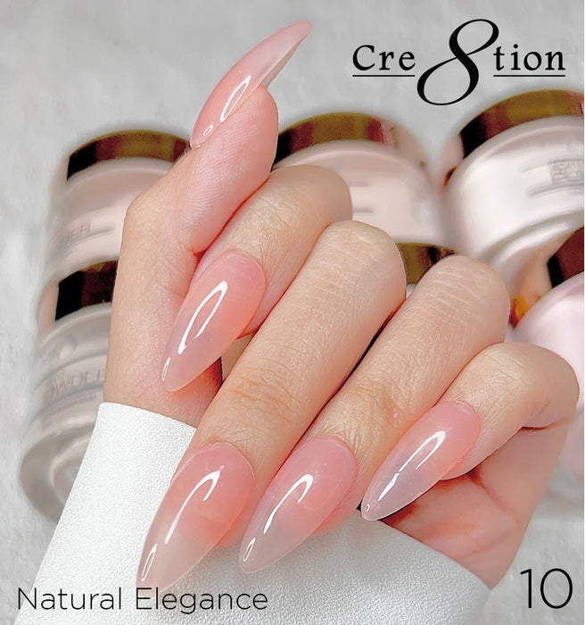 Cre8tion Acrylic Powder, NATURAL ELEGANCE Collection -  010