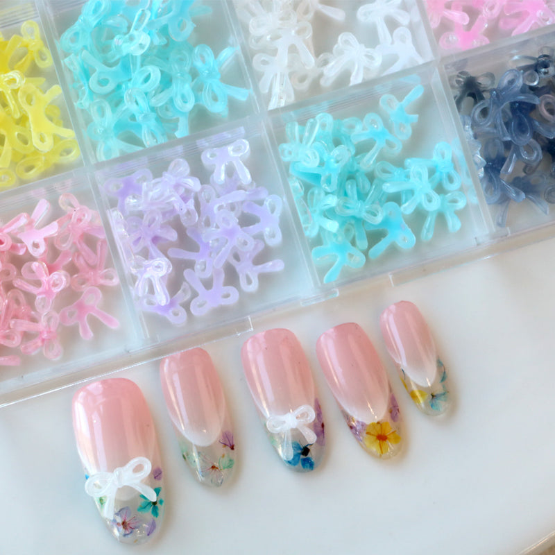 Cre8tion Nail Art Accessory - Jelly Large Bows #11, BOX