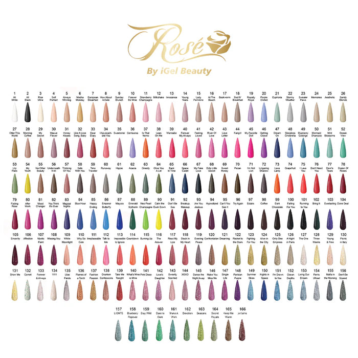 iGel 0.5oz DUO Rose Collection 166 Colors 000