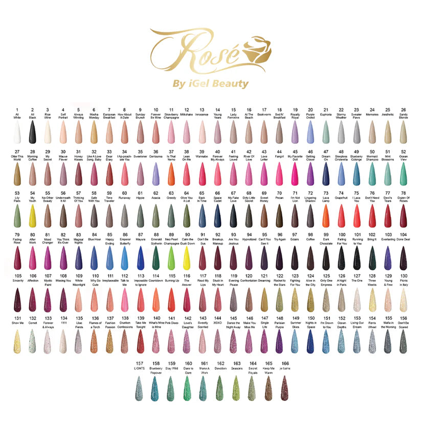 iGel 0.5oz DUO Rose Collection 166 Colors 000