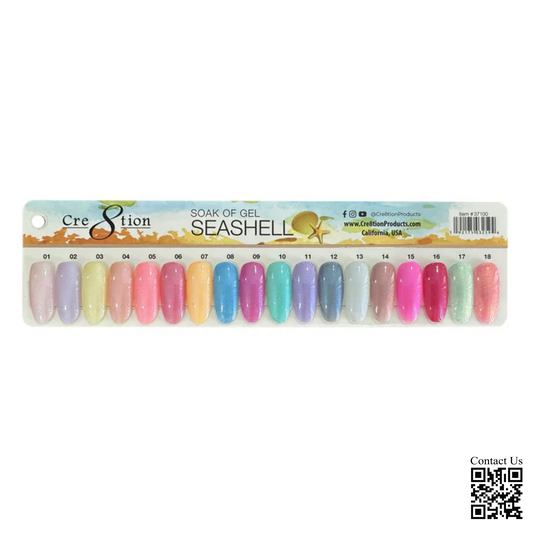 Cre8tion Seashell Gel Collection, Sample Tips