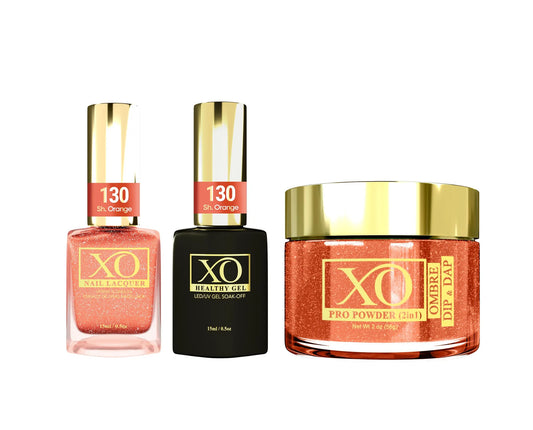 XO 4in1 Acrylic/Dipping Powder + Gel Polish + Nail Lacquer, 130