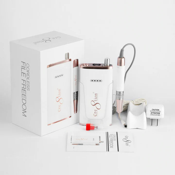 Cre8tion Mobile Nail Filing (Drill) Machine, WHITE, 13111