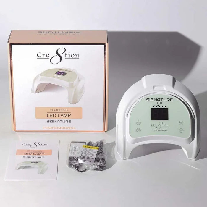 Cre8tion CORDLESS (Khong Day) Rechargable 48W Signature LED Lamp, WHITE (Pk: 8 pcs/case)