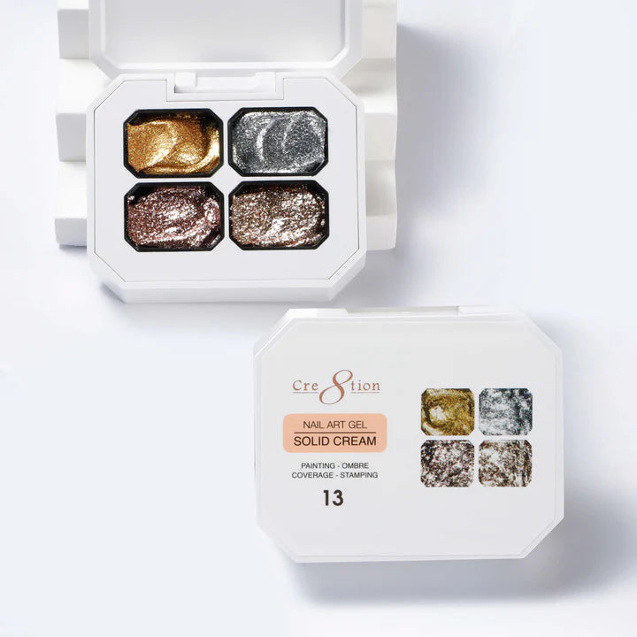 Cre8tion Nail Art Gel Solid Cream #13