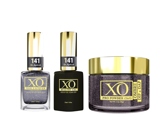 XO 4in1 Acrylic/Dipping Powder + Gel Polish + Nail Lacquer, 141