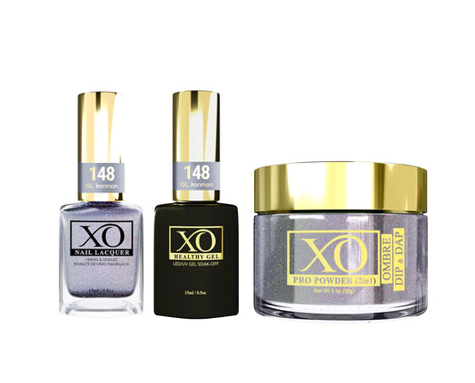 XO 4in1 Acrylic/Dipping Powder + Gel Polish + Nail Lacquer, 148