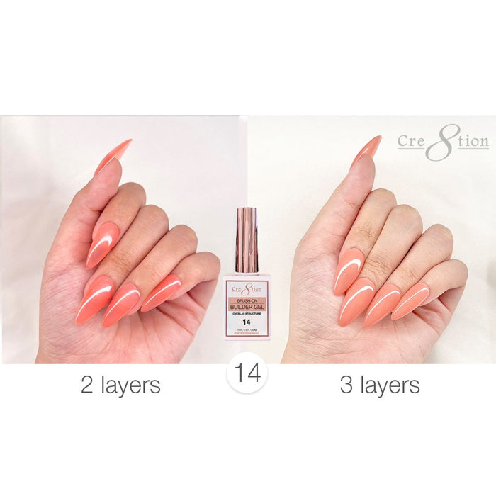 Cre8tion Gel - OVERLAY/BRUSH ON BUILDER 0.5oz, #014