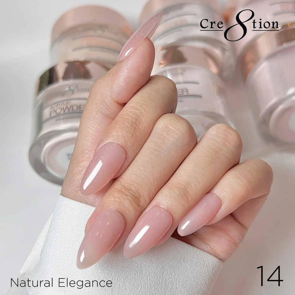 Cre8tion Acrylic Powder, NATURAL ELEGANCE Collection - 014