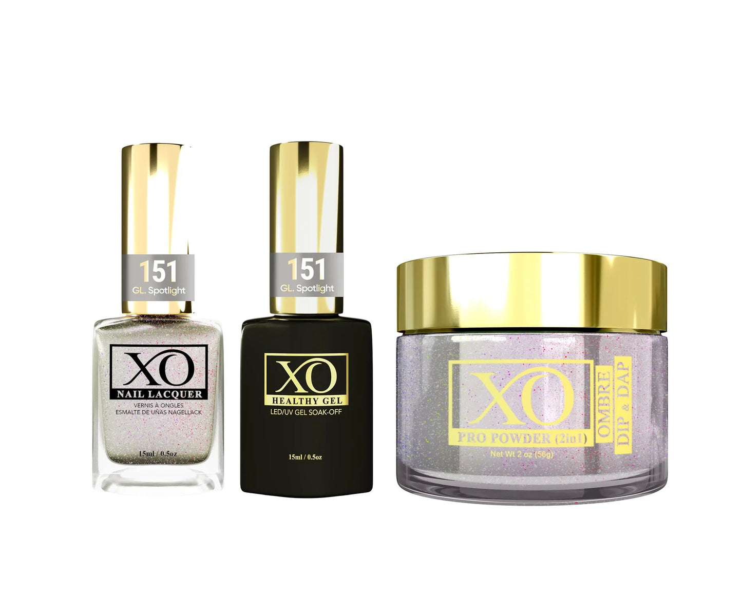 XO 4in1 Acrylic/Dipping Powder + Gel Polish + Nail Lacquer, 151