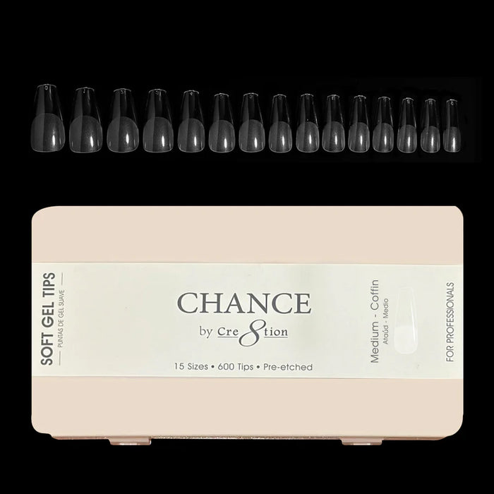 Chance Soft Tips - MEDIUM COFFIN, BOX (Pk: 600pcs/box)