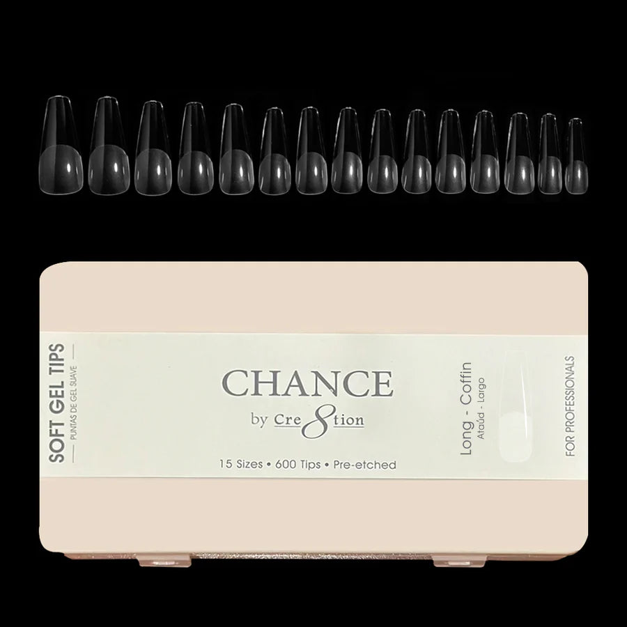 Chance Soft Tips - LONG COFFIN, BOX (Pk: 600 pcs/box)