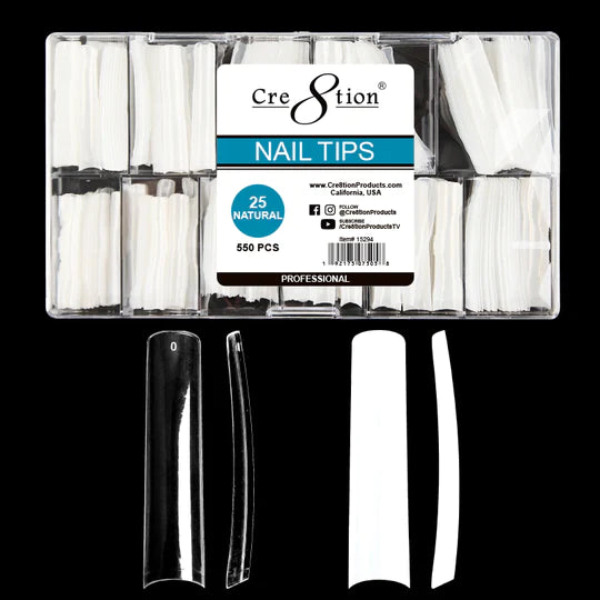 Cre8tion Special Shape - Clear, #25 (Pk: 550 pcs/box, 100 boxes/case)