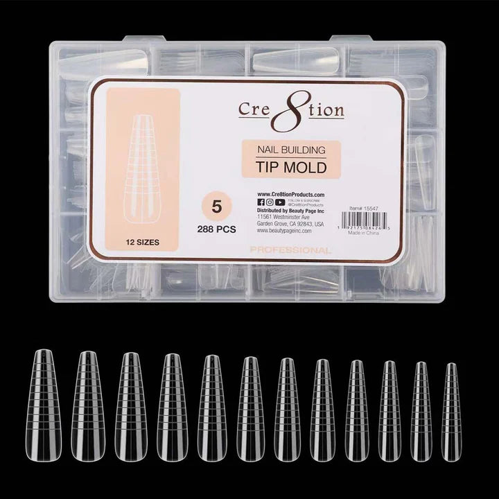 Cre8tion Nail Building - Tip Mold 05 (Pk: 288 pcs/box, 100 boxes/case)
