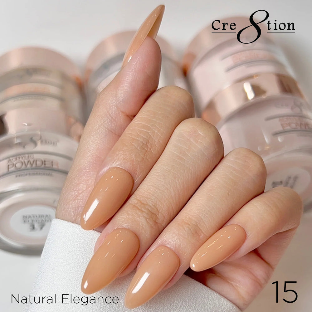 Cre8tion Acrylic Powder, NATURAL ELEGANCE Collection -  015