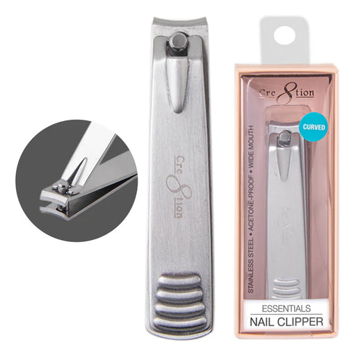 Cre8tion High Quality Stainless Steel Clipper, CURVE EDGE (Pk: 24 pcs/box, 288 pcs/case)