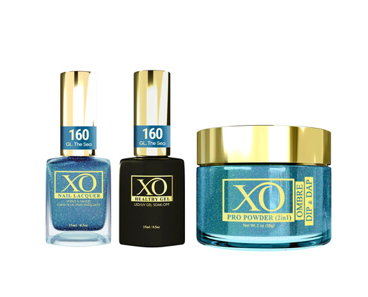 XO 4in1 Acrylic/Dipping Powder + Gel Polish + Nail Lacquer, 160