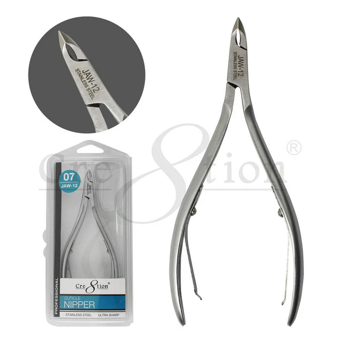 Cre8tion Stainless Steel - Cuticle Nippers 07, Size 12 (Pk: 12 pcs/box, 288 pcs/case)