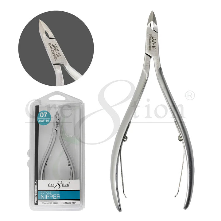 Cre8tion Stainless Steel - Cuticle Nippers 07, Size 16 (Pk: 12 pcs/box, 288 pcs/case)