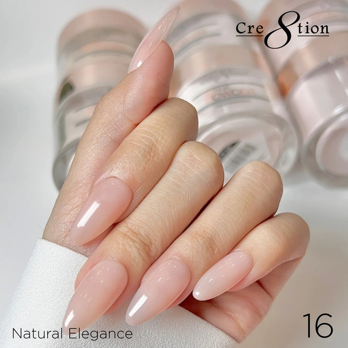 Cre8tion Acrylic Powder, NATURAL ELEGANCE Collection -  016