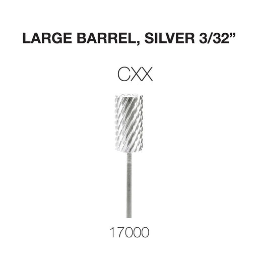 Cre8tion Carbide Silver, Large, Extra Coarse CXX 3/32", 17000 [R0417MD] [W0417MD] (PK: 50 pcs/pack)
