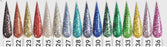 Chisel Sample Board Tips, Glitter Collection, #02