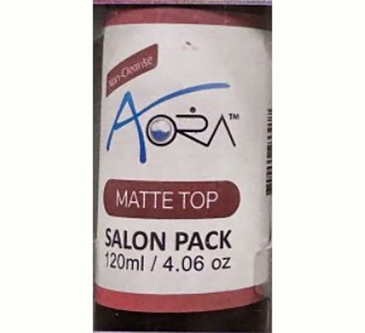 Aora Matte Top Coat, Non-Cleanse, Refill 4oz (PK: 50pcs/case)