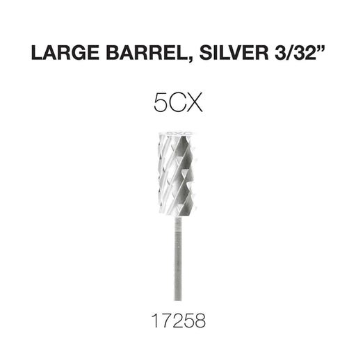 Cre8tion Carbide C5X, Large Barrel, 3/32, Silver, 17258 BB