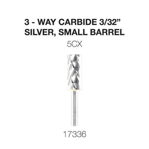 Cre8tion 3-way Carbide Silver, Small Barrel C5X 3/32", 17336 OK0225VD