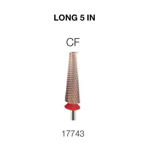 Cre8tion 5in1 Nail Filing Bit, LONG, CF 3/32, 17743 (Pk: 50pcs/box)