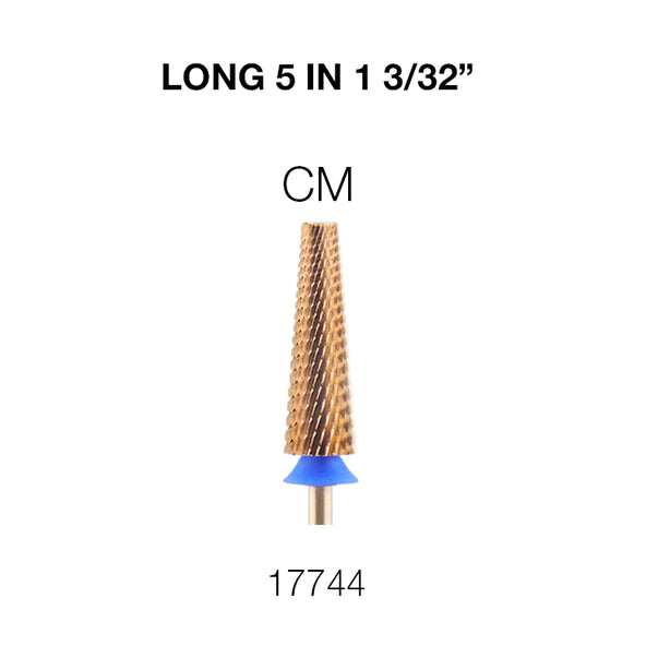 Cre8tion 5in1 Nail Filing Bit - LONG, CM 3/32 (Pk: 50 pcs/box)