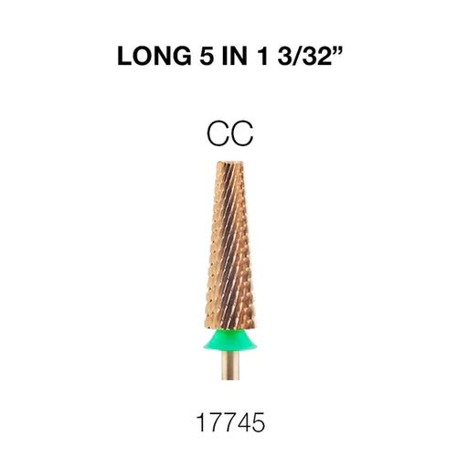 Cre8tion 5in1 Nail Filing Bit, LONG, CC 3/32, 17745 (Pk: 50pcs/box)