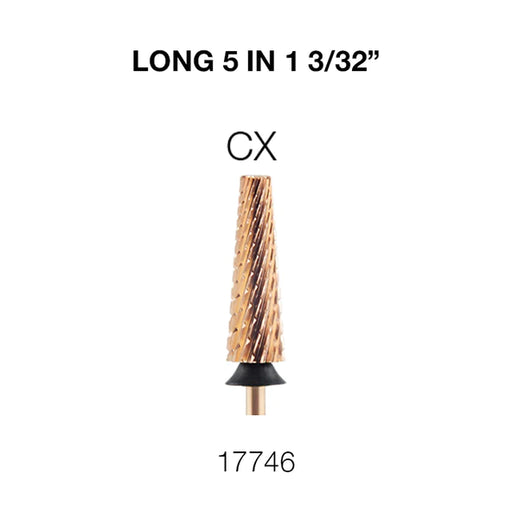 Cre8tion 5in1 Nail Filing Bit, LONG, CX 3/32, 17746 (Pk: 50pcs/box)