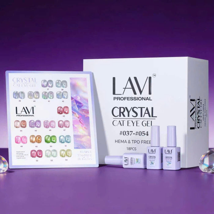 LAVI Cat Eye Kit (18 colors) - CRYSTAL (#037 - #054) Collection