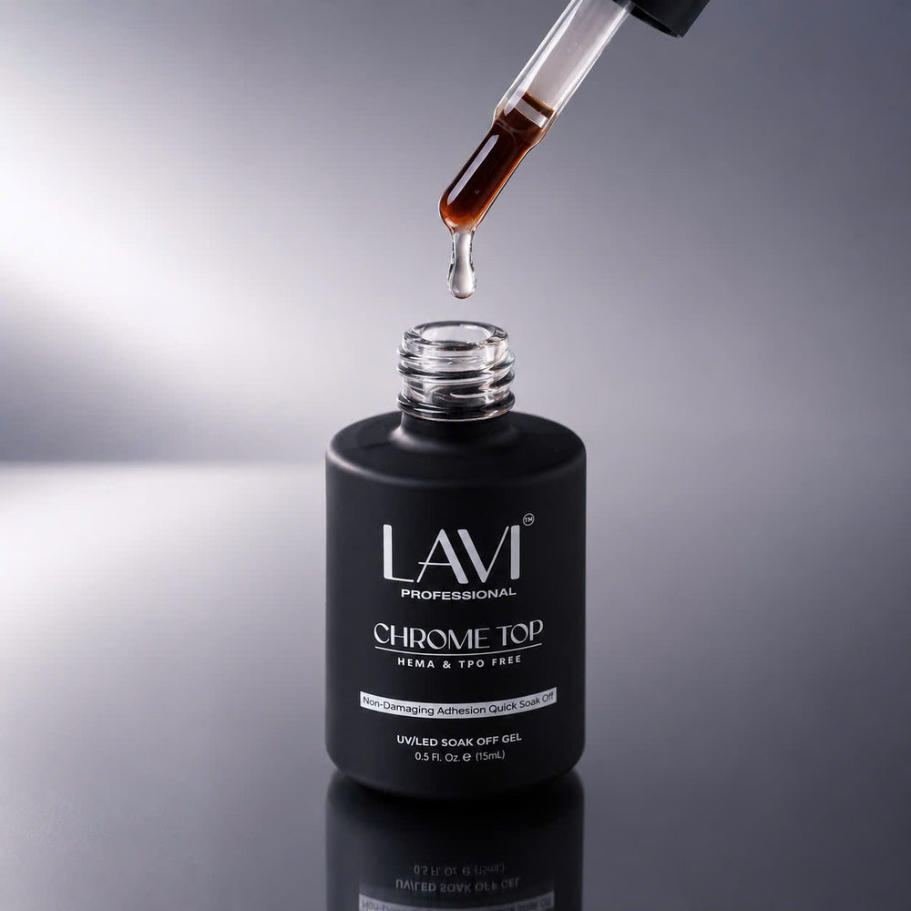 LAVI Chrome Top Coat, 0.5oz (HEMA & TPO Free)