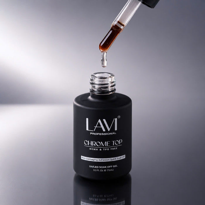 LAVI Chrome Top Coat, 0.5oz (HEMA & TPO Free)