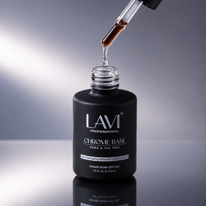 LAVI Chrome Base Coat, 0.5oz (HEMA & TPO Free)
