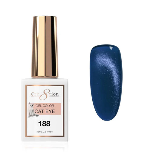 Cre8tion Gel 0.5oz - WINTER & SILVER Cat Eye Collection - 188