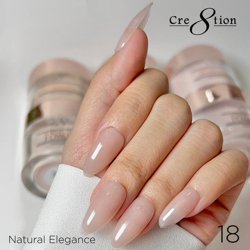 Cre8tion Acrylic Powder, NATURAL ELEGANCE Collection - 018
