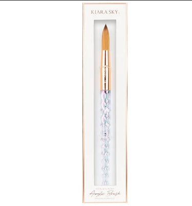 Kiara sky Kolinsky Clear Acrylic Brush, Size #18, 45395, KAB10018C