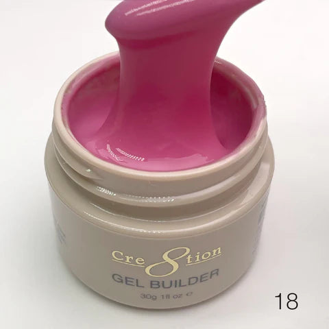 Cre8tion 1oz HEMA Free Overlay/Builder Gel in Jar (18 Colors) - 018