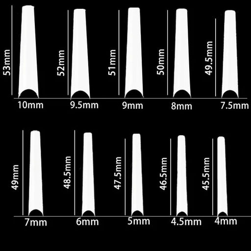 Cre8tion Special Shape - Natural, Longer Coffin, #18 (Pk: 500 pcs/box, 100 boxes/case)