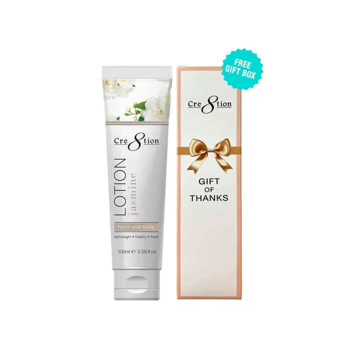Cre8tion Hand & Body Lotion 100ml (3.3oz) - JASMINE, CASE (Pk: 60 pcs/case, 104 cases/ pallet)