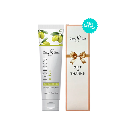 Cre8tion Hand & Body Lotion 100ml (3.3oz) - OLIVE, CASE (Pk: 60 pcs/case, 104 cases/pallet)