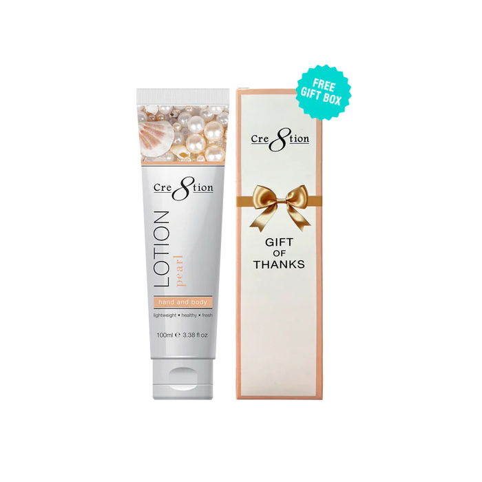Cre8tion Hand & Body Lotion 100ml (3.3oz) - PEARL, CASE (Pk: 60 pcs/case, 104 cases/pallet)