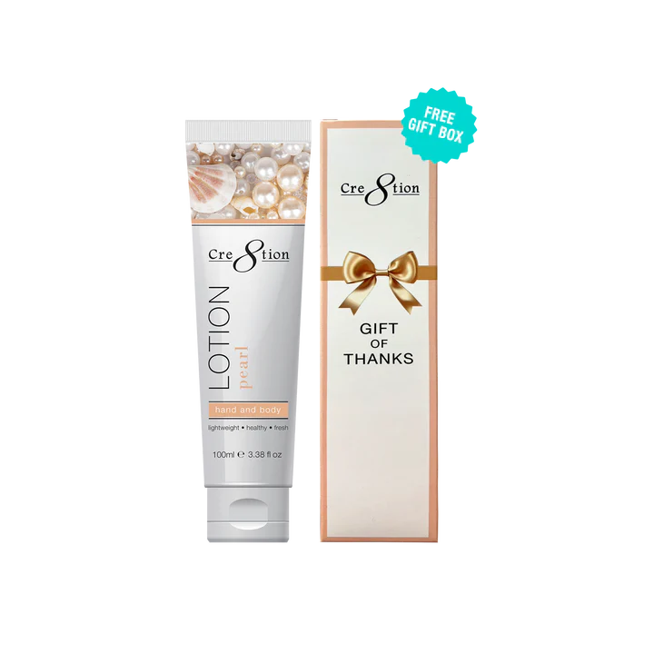 Cre8tion Hand & Body Lotion 100ml (3.3oz) - PEARL, CASE (Pk: 60 pcs/case, 104 cases/pallet)