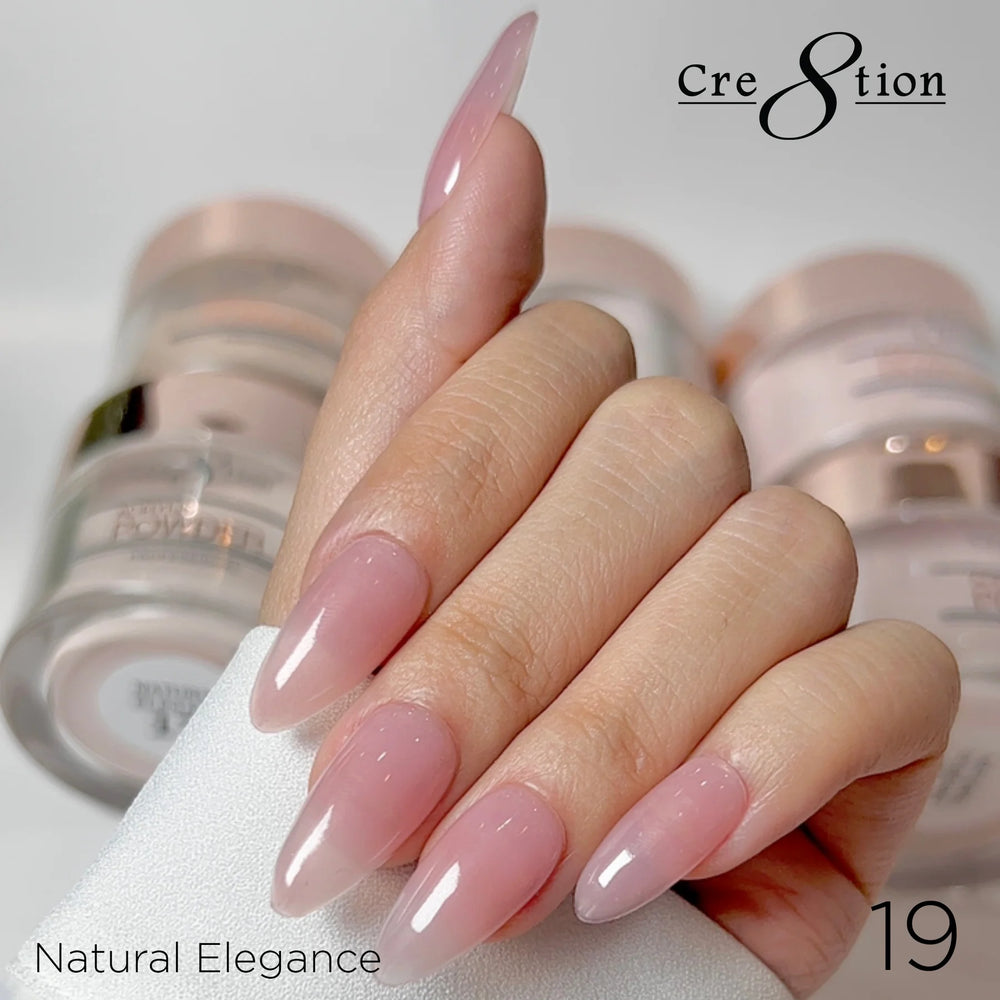 Cre8tion Acrylic Powder, NATURAL ELEGANCE Collection - 019